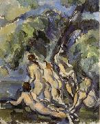 Paul Cezanne Baigneuses painting